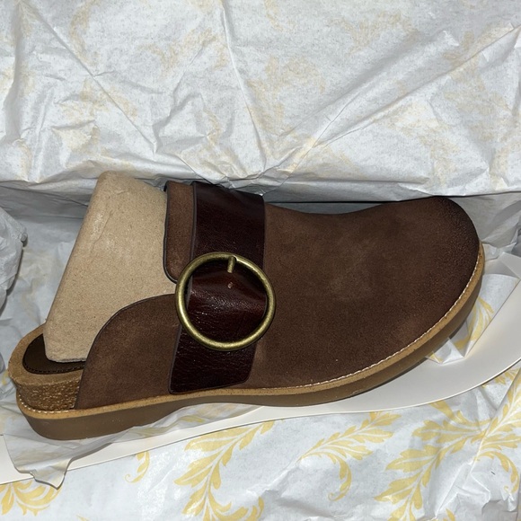 Sofft Brown Suede Bayla Slip On Comfort Mules Women’s Size 6 - Picture 2 of 7